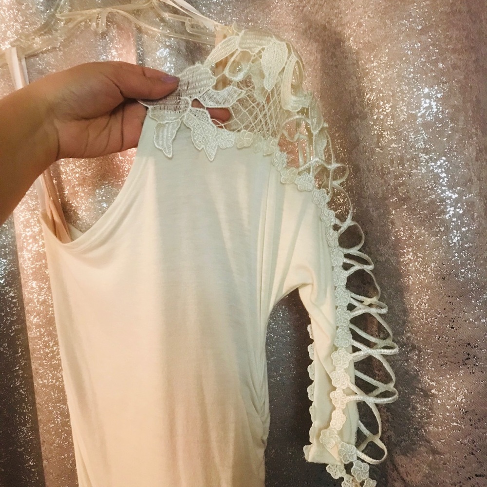 One shoulder, white dress - Picture 2 of 2